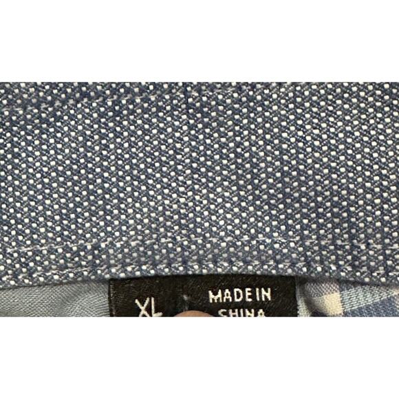 Men's HUGO BOSS Tonal Blue Purple Pastel Plaid Shirt Size X-Large - Picture 5 of 5